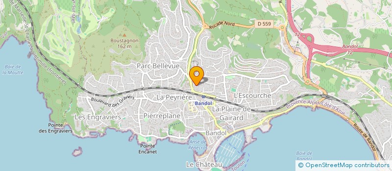 localisation de l'entreprise TOITS ET MOI  BANDOL