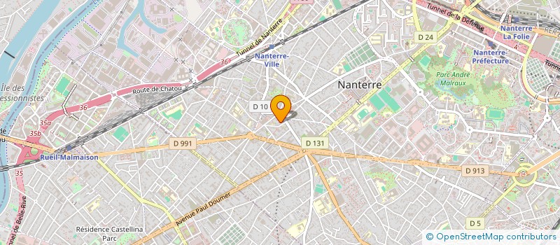 localisation de l'entreprise TOITTITUDE 2AAP2D  NANTERRE