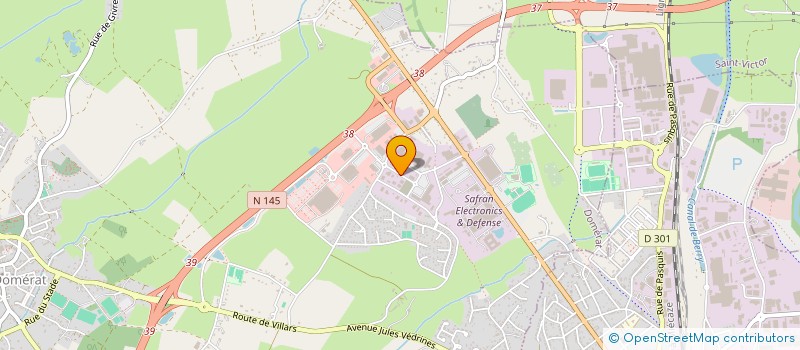 localisation de l'entreprise TOITURAMA à DOMERAT