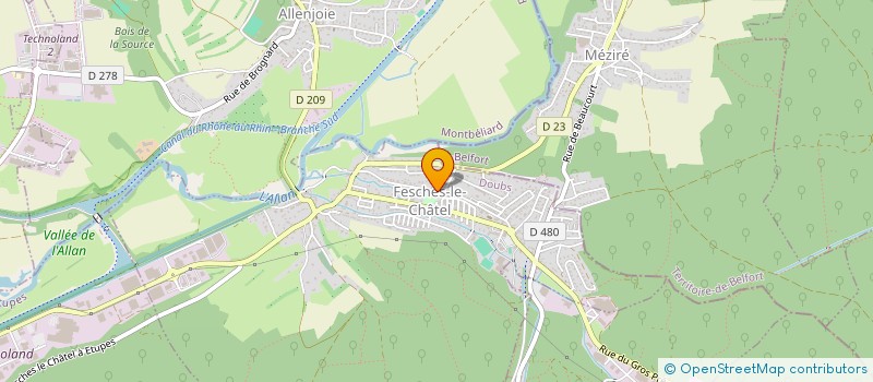 localisation de l'entreprise TOITURE 2J  FESCHES-LE-CHATEL