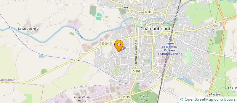 localisation de l'entreprise TOITURE 44  CHATEAUBRIANT