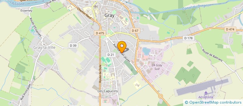 localisation de l'entreprise TOITURE BISONTINE à GRAY