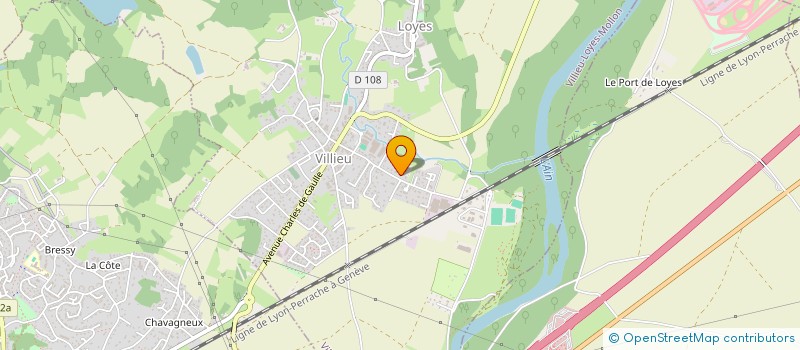 localisation de l'entreprise TOITURE CHAUFFAGE SANITAIRE TCS à VILLIEU-LOYES-MOLLON