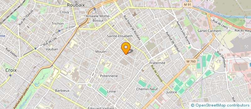 localisation de l'entreprise TOITURE CONCEPT à ROUBAIX