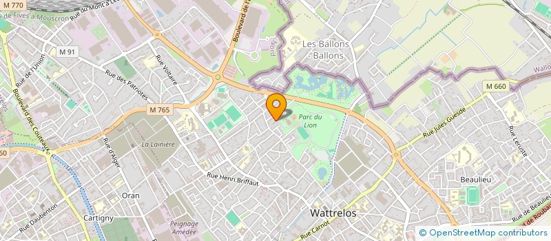 localisation de l'entreprise TOITURE DE FRANCE à WATTRELOS