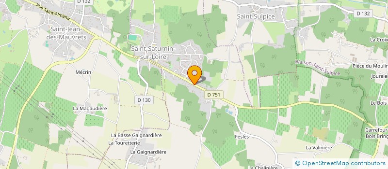 localisation de l'entreprise TOITURE DE L'AUBANCE à BRISSAC LOIRE AUBANCE