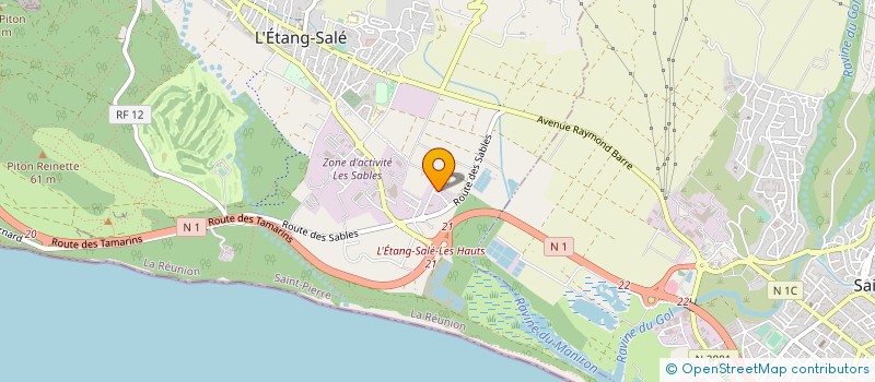 localisation de l'entreprise TOITURE DES ILES à L'ETANG-SALE