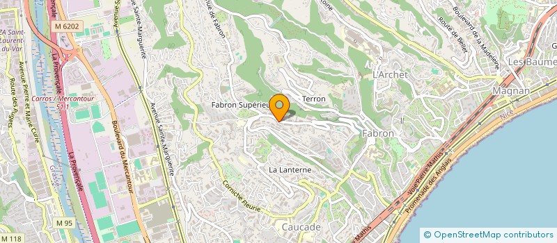 localisation de l'entreprise TOITURE DU COMTE à NICE