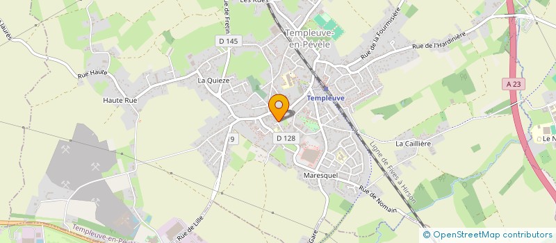 localisation de l'entreprise TOITURE DU PEVELE  TEMPLEUVE-EN-PEVELE