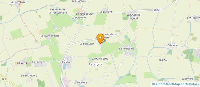 localisation de l'entreprise TOITURE ET BOIS  MESANGER