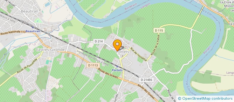 localisation de l'entreprise TOITURE ET ISOLATION BORDELAISES à PORTETS