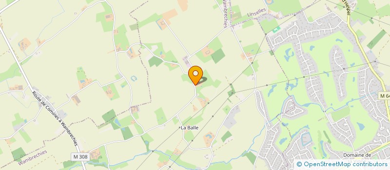 localisation de l'entreprise TOITURE ET TRAVAUX DES HAUTS DE FRANCE à WAMBRECHIES