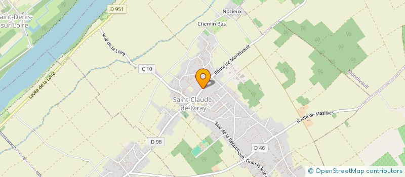 localisation de l'entreprise TOITURE ETANCHE 41  SAINT-CLAUDE-DE-DIRAY