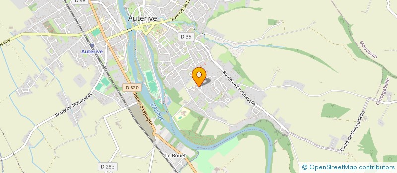 localisation de l'entreprise TOITURE GM  AUTERIVE