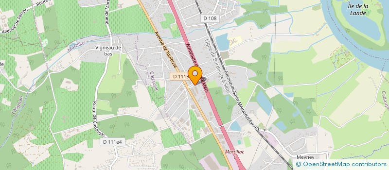 localisation de l'entreprise TOITURE INVESTISSEMENTS  CADAUJAC