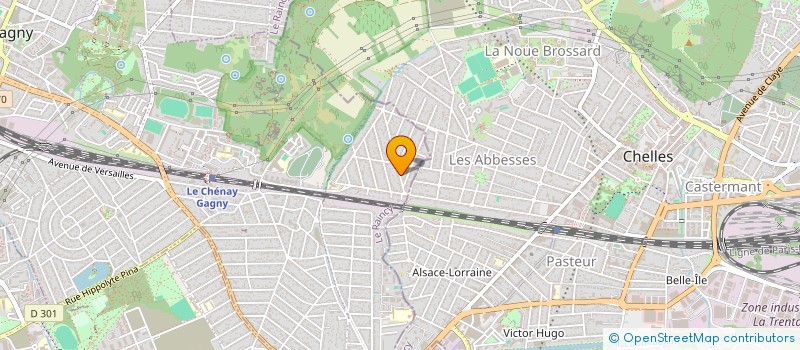 localisation de l'entreprise TOITURE JACQUIN à GAGNY