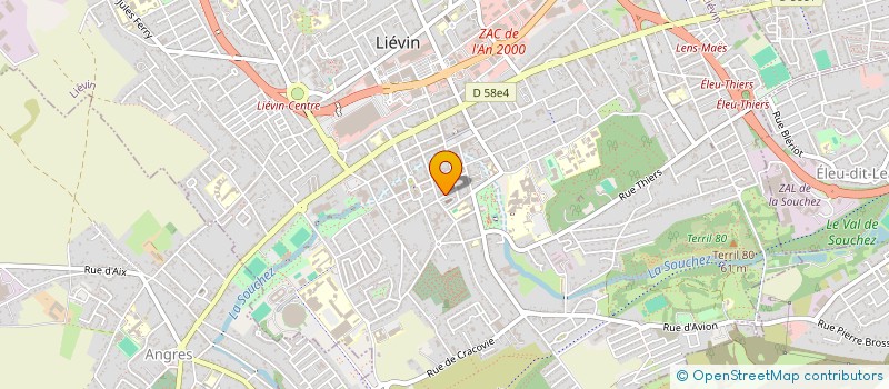 localisation de l'entreprise TOITURE LIEVINOISE à LIEVIN