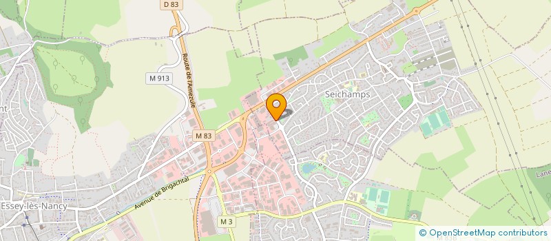localisation de l'entreprise TOITURE PLOMBERIE NANCEINNE à SEICHAMPS