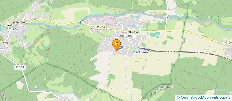 localisation de l'entreprise TOITURE PLUS à SENTHEIM
