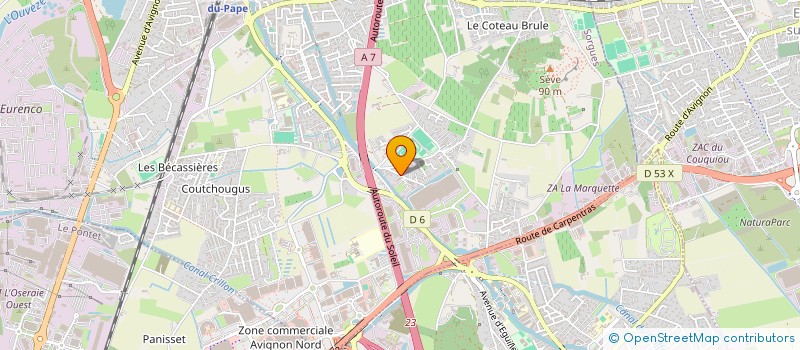 localisation de l'entreprise TOITURE PROVENCE  SORGUES