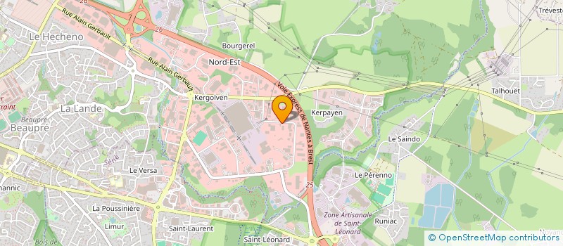 localisation de l'entreprise TOITURE SERVICE MORBIHAN à VANNES
