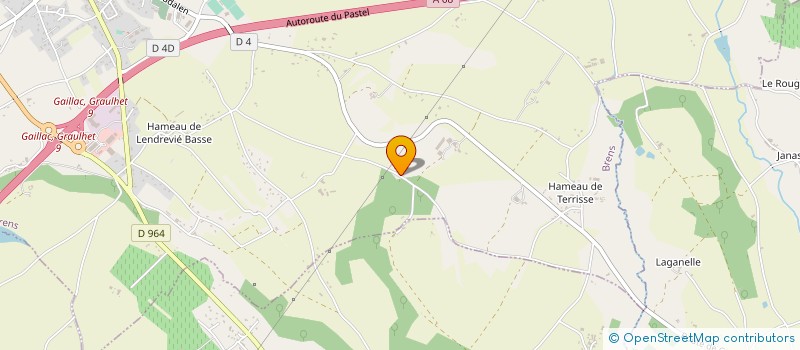 localisation de l'entreprise TOITURE TARNAISE  BRENS