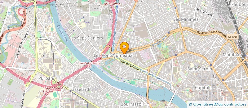 localisation de l'entreprise TOITURE TOULOUSAINE à TOULOUSE
