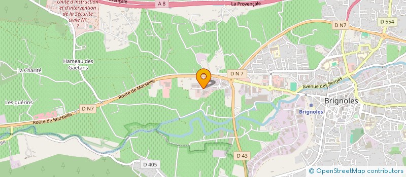 localisation de l'entreprise TOITURE ULTRASOLAR à BRIGNOLES