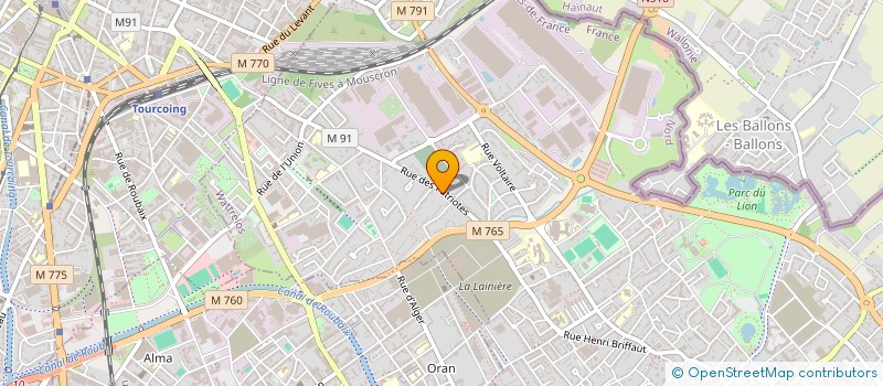 localisation de l'entreprise TOITURE VANDERSMISSEN à WATTRELOS