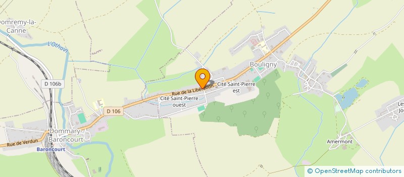 localisation de l'entreprise TOITURES ANDREZ à BOULIGNY