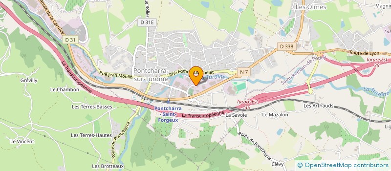 localisation de l'entreprise TOITURES BARSKI à VINDRY-SUR-TURDINE