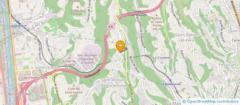 localisation de l'entreprise TOITURES BERGER à NICE