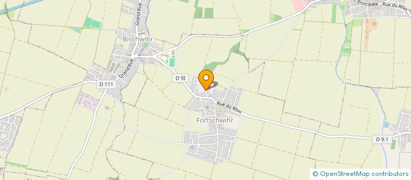 localisation de l'entreprise TOITURES CENTRE ALSACE  FORTSCHWIHR