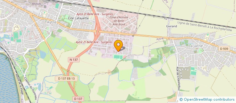 localisation de l'entreprise TOITURES CP à AYTRE