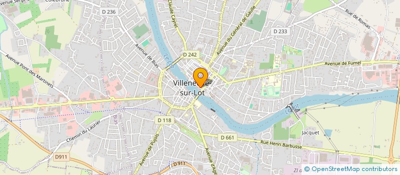 localisation de l'entreprise TOITURES D'AQUITAINE à VILLENEUVE-SUR-LOT