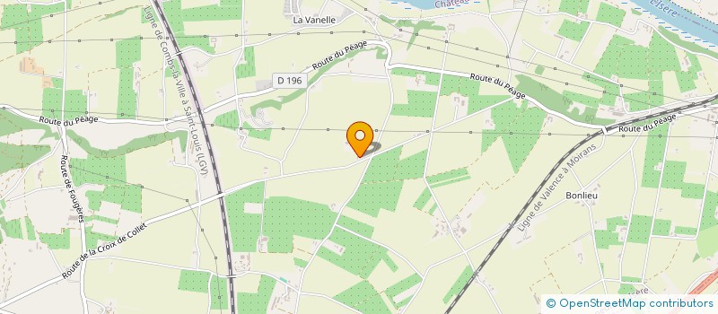 localisation de l'entreprise TOITURES DAUPHINOISES  CHATEAUNEUF-SUR-ISERE