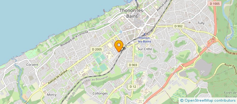 localisation de l'entreprise TOITURES DE CHARME à THONON-LES-BAINS