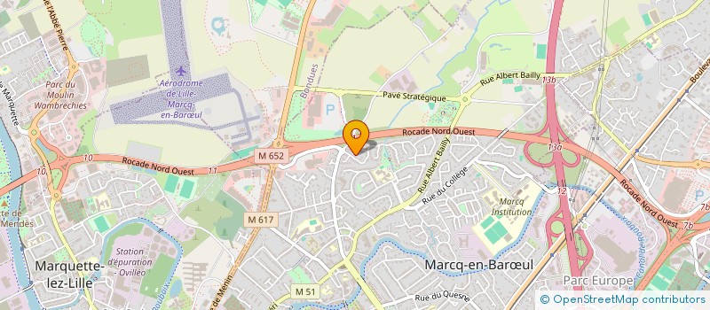 localisation de l'entreprise TOITURES DE LA MARQUE à MARCQ-EN-BARŒUL