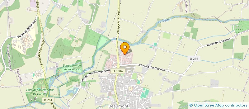 localisation de l'entreprise TOITURES DROMOISES  BEAUMONT-LES-VALENCE