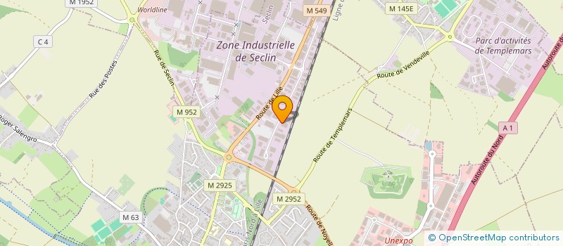 localisation de l'entreprise TOITURES DU NORD  SECLIN