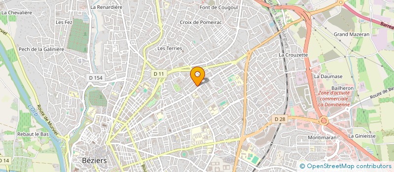 localisation de l'entreprise TOITURES DU SOLE'IL 34  BEZIERS