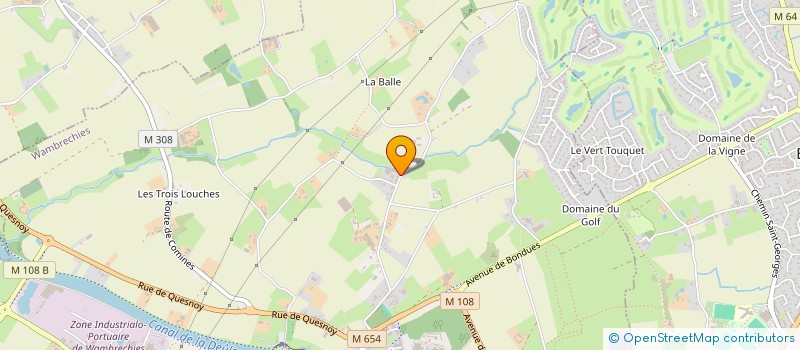 localisation de l'entreprise TOITURES DUFERMONT à WAMBRECHIES