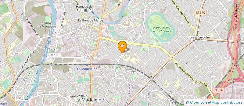 localisation de l'entreprise TOITURES ET COUVERTURES DU NORD à MARCQ-EN-BARŒUL