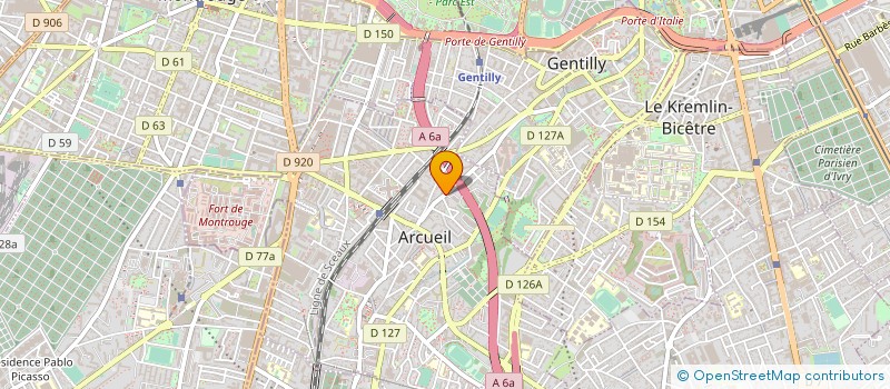 localisation de l'entreprise TOITURES ET TRADITIONS à ARCUEIL