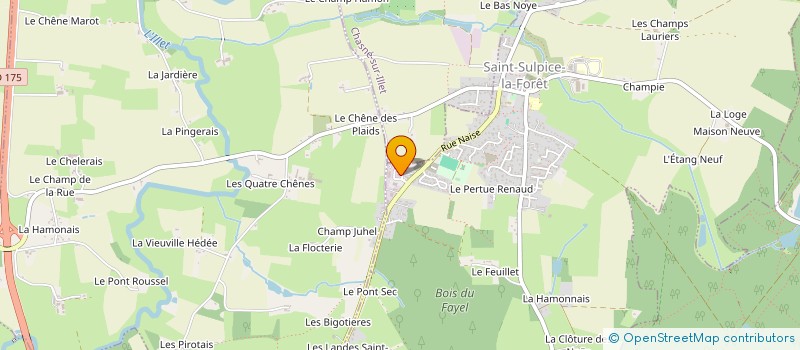 localisation de l'entreprise TOITURES GF  SAINT-SULPICE-LA-FORET