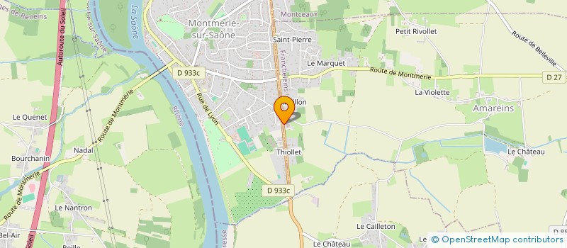 localisation de l'entreprise TOITURES GIROUD à FRANCHELEINS