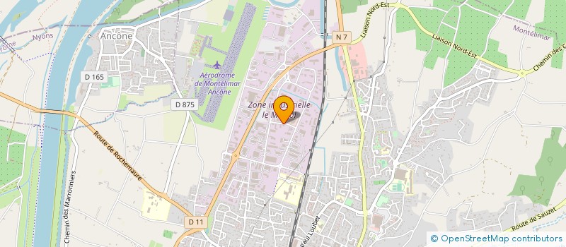 localisation de l'entreprise TOITURES MONTILIENNES à MONTELIMAR