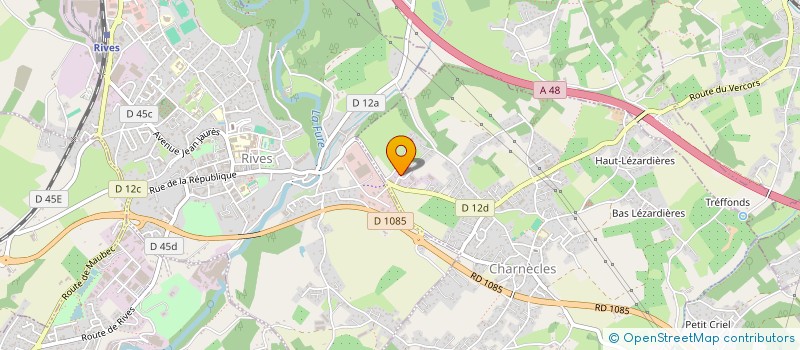 localisation de l'entreprise TOITURES SERVICES  CHARNECLES