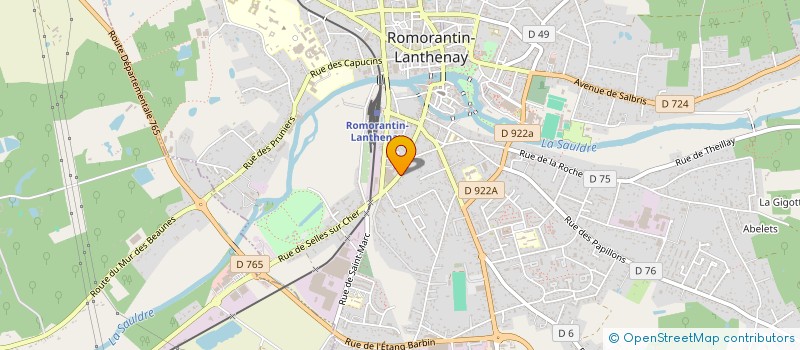 localisation de l'entreprise TOITURES TRADITIONNELLES DE SOLOGNE  ROMORANTIN-LANTHENAY