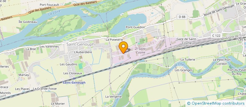 localisation de l'entreprise TOITURES TURONES à LA RICHE